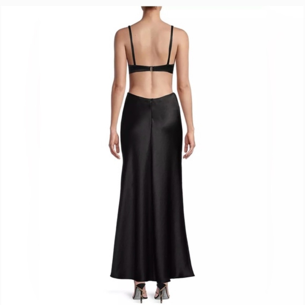 Bec & Bridge Felix Black Satin Gown - Picture 3 of 4